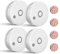 Ruan Photoelectric Smoke Alarm With 10 Years Life Passed the EN14064 Standard Magnetic Smoke Detector Mount Magnet Smoke Detector with Test Button 4 Pack