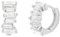 NOELANI Creolen 925 Sterling Silber Damen Ohrschmuck, mit Zirkonia synth., 1 cm, Gold, Kommt in Schmuck Geschenk Box, 2030156