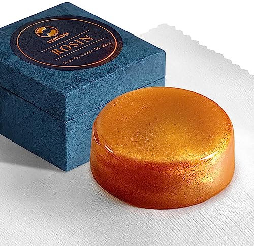 Fansjoy Kolophonium Geige, Prämie Gold Rosin Kolophonium für Violine, Viola, Cello Bögen [Niedriger Staub, Starke Haftung]