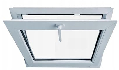 PCV Fenster Kippfenster Kellerfenster Garagenfenster Viele Varianten (PCV 600x500 mm)