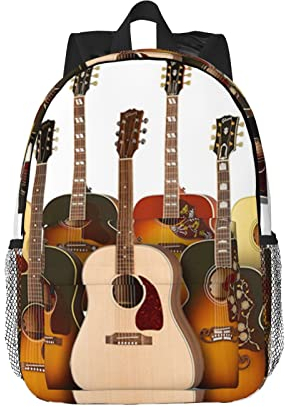 PIXOLE Mochila de viaje impresa de tejido africano para hombres y mujeres, mochila ligera casual para laptop, bolsa de libros para la universidad, guitarra, Talla única