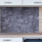 INDIGOS UG Küchenrückwand - Beton grau - 100x60 cm ESG Echtglas bedruckt - mit Bild - Motiv - Küche - Rückwand - Glasplatte - Spritzschutz - Herd - Ofen