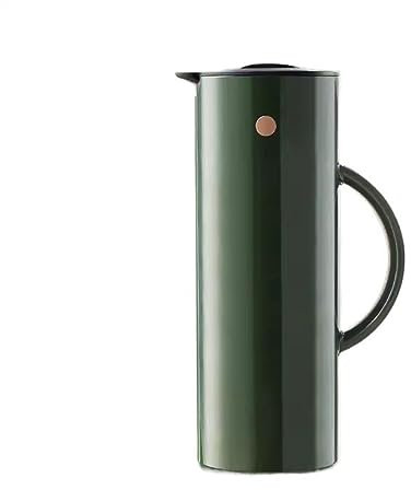 Thermal Coffee Carafe Household Coffee Thermos 1L Large Capacity Thermos Glass Inner Thermos for Brewing Coffee and Tea Insulated Coffee Carafes (Color : Dark Green)