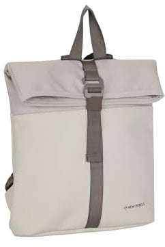 New Rebels Backham Los Angeles Beige 7L Rolltop Rucksack Wasserabweisend
