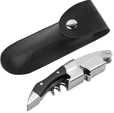 Sacacorchos Manual, Estuche Para Abridor De Botellas, Funda De Cuero Duradero Para Abridor De Botellas/camarero/estuche Para Abridor De Botellas/abrebotellas Con Llave, Sacacorchos Hecho A Mano Con