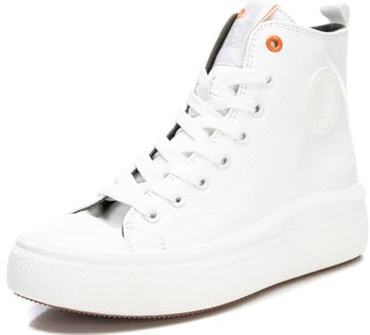 REFRESH - Zapatilla Mujer Blanco - Calzado Cómodo y Versátil - Moda casual - Modelo 17228403 (Talla 38)