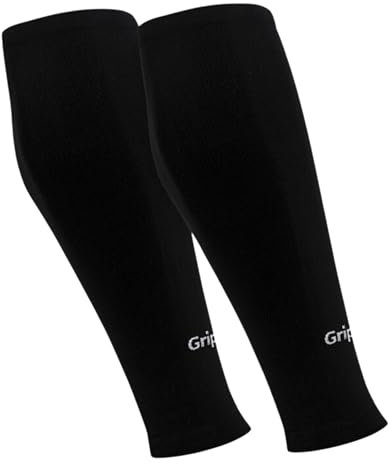 GripNin9 Hochwertige Stutzen Fussball Herren | ONESIZE Fußball Stutzen Kinder | Stutzen ohne Socken | abgeschnittene Stutzen Fußball | 1 Paar Schwarze Stutzen