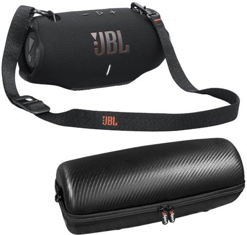 JBL Xtreme 4 Bluetooth Speaker Bundle with Shoulder Strap and gSport Case (Black)
