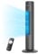 Pelonis 30-Inch Advanced Bladeless Tower Fan with Remote Control, 3 Adjustable Speeds, Ultra-Quiet Cooling, 7-Hour Programmable Timer - Perfect for Home, Office, and Bedroom Comfort