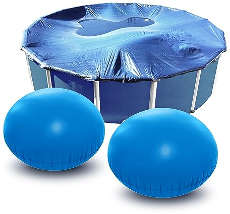Cuscino Piscina Invernale Rotondo ∅ 4ft, Cuscino Aria Piscina Copertura Invernale, Cuscino Gonfiabile Invernale Piscina, Accessori per Copertura Piscina Galleggiante Svernante Kit (2 Pezzi)