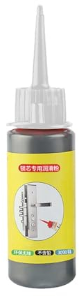 Poudre de lubrification pour cylindre de serrure, 60 ml, lubrifiant graphite naturel inodore, lubrifiant graphite polyvalent, lubrifiant pour serrures de porte, accessoires d'entretien des clés pour