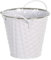 HERSIG - Cubo Metal Color Blanco | Macetero Redondo Metal - 17x16cm
