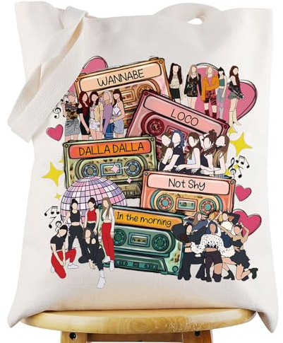 WZMPA Koreanische Pop-Tragetasche Yeji&Lia&Ryujin Fans Geschenk K-Pop Chaeryeong & Yuna ITZY Umhängetasche Korea-Pop Sänger Merchandise, The Morning-t, Large