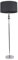 ValueLights | Silver Chrome Stacked Ball Single Stem Standing Floor Lamp with Charcoal Grey Drum Shade | Floor Lamps & Torchieres, Home Décor & Improvement Essential | Includes Bulb