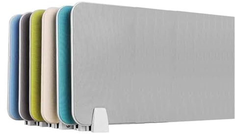 KUANGGE Stehende Akustik-Schreibtisch-Trennwand, Sichtschutz-Panel kann leicht zerlegt und aufbewahrt werden, für Büro, Schule und Einzelhandel (weiß, 30 x 120 cm)