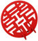 MAGICLULU roter kreis glück verzierung heim Esszimmerdekoration Gothic-Dekorationen chinese new year chinesisch neujahr chinesische hochzeitszimmerdekoration chinesisches xi- gefühlt