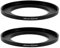 46mm-62mm Step Up Ring(46mm Lens to 62mm Filter, Hood,Lens Converter and Other Accessories), 46mm-62 Aerometal Camera Lens Filter Adapter Ring-2 Packs