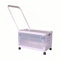 40L Foldable Storage Box with 360° Wheels & Fixed Handle - Clear Rolling Trunk for Home Organisation, Heavy Duty 50kg Capacity | Space Saving Design | UK Standard Size (L53x W35 x H29cm)