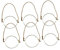 CIYODO 6 Pièces Poignée de corde de le maçon bouche cintres pots poignées de corde de bocal crochets pour pot crochets de bocaux de conserve
