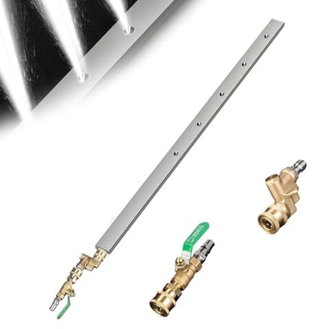 Baguette de nettoyage portable pour radiateur - 80 cm - Outil de nettoyage pour radiateur de voiture - Avec connecteur rapide + joint d'étanchéité - Pour voitures domestiques, camions, camping-cars