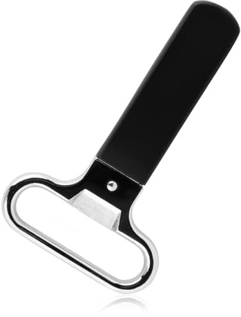 Lotsdonxia Ah-So Wine Opener Two-Prong Cork Puller, Black/Silver – Gentle Cork Preservation for Vintage Wine Bottles, Compact 1pc with Cover