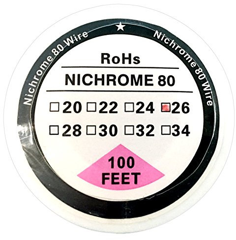 Filo di resistenza da 30,5 m, in nicromo 80, su bobina, con diametro da 20 a 34 AWG (da 0,81 mm a 0,15 mm)
