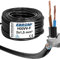 EBROM Cable de plástico redondo, cable, cable de alimentación, cable, cable de dispositivo H05VV-F 2 x 1,5 mm², color: negro, muchas longitudes en incrementos de 5 metros de hasta 200 metros, 2 x 1,5