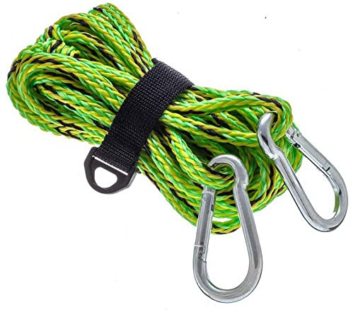 Seachoice 40541 Tow/Dock Line for PWC – 3/8 Inch x 20 Foot – 2,000 Pounds of Tensile Strength – Includes Reusable Keeper