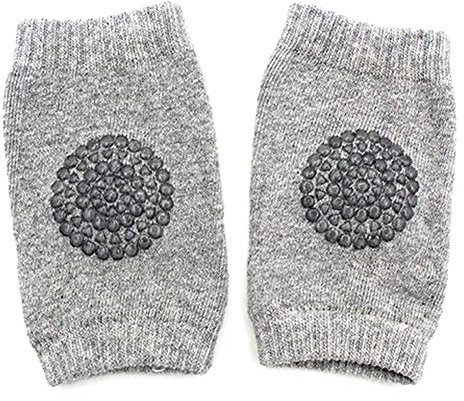 EROSPA® Rodilleras antideslizantes para bebé, 1 par, color gris