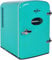 Koolatron Retro Mini Fridge For Bedrooms 4L Small 6 Can Table Top 12V Portable Cooler Refrigerator Quiet Mini Fridges For Skincare Food Drinks Kids Home Car & Travel Aqua