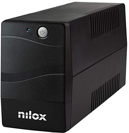 Nilox, UPS Premium Line Interactive da 800VA, Stabilizzatore di Tensione Tramite AVR, Protegge Computer e Periferiche dai Blackout e Disturbi della Rete Elettrica, con Tecnologia Line Interactive