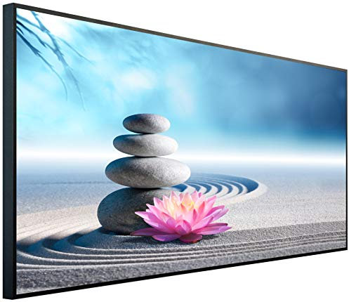 Ecowelle Infrarotheizung mit Bild | 750 Watt | 60x120 cm | Infrarot Heizung| | Made in Germany| k 50 Wellness blau