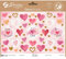 AVERY Zweckform Dekosticker 112 Aufkleber Herzen, Love (Etiketten auf A5 Bogen, Klebeetiketten für Geburtstag, Hochzeit, Feiern, Geschenke und Karten, mit Goldeffekt in pink, rosa und gold) 54559
