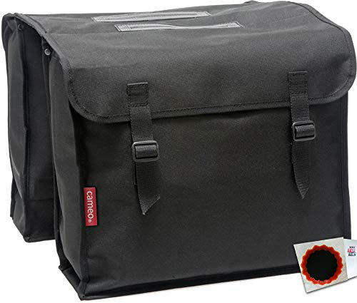 New Looxs Doppelradtasche Cameo 30L Haken 37 x 33 x 12,5cm schwarz Fahrrad