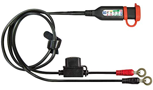 OptiMate TecMate Monitor O-128, Permanente Batterieleitung mit integriertem Batteriestatus-/Ladesystem-Monitor für 12V-Bleiakkus