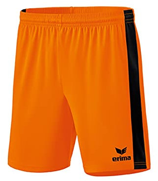 Erima Unisex Retro Star Short, New Orange/Schwarz, XL EU