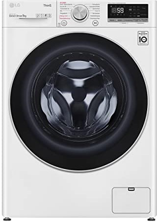 LG Electronics F4WV509S1 Lavatrice | 9 kg | AI DD | Steam | TurboWash | Nuovo tamburo benessere | ThinQ | Bianco