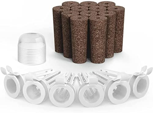 GOLUMUP Kit di Baccelli e Spugne di Coltivazione per Giardino Idroponico Modello PH001, Comprende 12 Spugne di Crescita, 12 Baccelli, 12 Cupole di Coltivazione