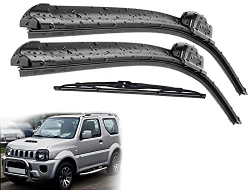 GHSYZY Scheibenwischer Vorne Und Hinten Wischerblätter Set Kit Für Suzuki Für Jimny MK3 1998-2018 Windschutzscheibe Windschutzscheibe Fenster 18+ 16 + 11 Scheibenwischer
