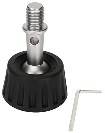 Tbest Monopod Rubber Foot Pad,34mm Tripod Foot Pad Rubber Stainless Steel 360 Degree Rotating Monopod Leg Pad Replacement for Outdoor Shooting