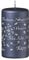 Kopschitz Spruchkerze Happy New Year Blueberry Matt 130 x Ø 70 mm, 1 Stück