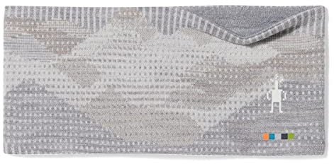 Smartwool Thermal Merino Reversible Headband Light Gray Mountain Scape