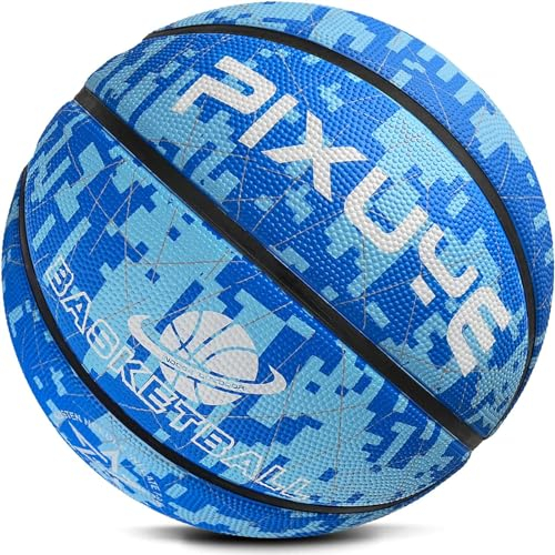 Jicsetk Kinder Mini Basketball Größe 5 ideal auf die Jugend Kinderhände von 4-8 Jährigen abgestimmt idealer Basketball für Ausbildung weicher Basketball,Blau 5