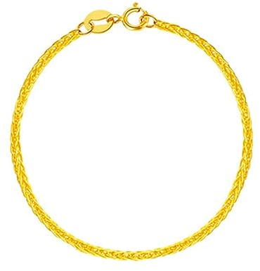 AMDXD Echt Goldschmuck Armband, Armbänder Damen 18K 750 Gelbgold Mesh Form Damen Armbänder 17cm