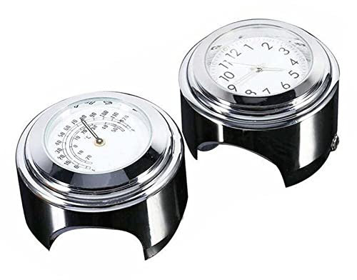 Motorrad Fahrrad Uhr Universal wasserdichte Lenkerhalterung Uhr, Universal Motorraduhr Motorrad Lenker Fahrrad Lenker Uhr Lenkeruhr Silber Motorrad Lenker Uhr Uhr Fahrradlenker Silber