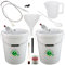 Premium 25 Litre Beer and Wine Making Starter Kit with 2 Buckets Makes 30 or 60 Bottles, Equipment Kit, Homebrewing Set for Wine, Beer, Cider and Mead Making, Basic Brewing Equipment Almost Off Grid