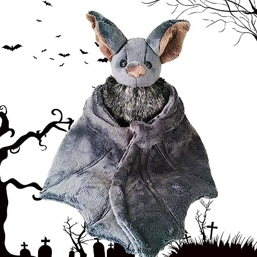 Kasmole Peluche Chauve-Souris en Peluche,Jouets en Peluche Chauve-Souris en Peluche | Animale étreignant Douce, Chauve-Souris Gothique pour la la Maison Cadeaux d'anniversaire