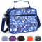 hombrima Insulated Lunch Box Bag, Kids Thermal Cool Bags with Adjustable Strap for Adults Children Women Men Boys Girls School Office Outdoor(camblue)