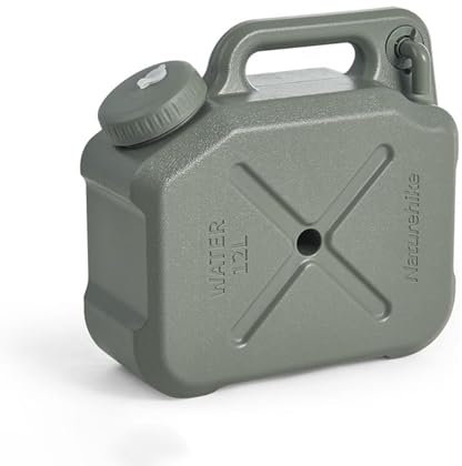 Naturehike Carafe à eau portable de 10 litres, récipient à eau de camping avec robinet, réservoir d'eau de qualité alimentaire, porte-eau d'urgence sans fuite, pour camping, randonnée (vert, 10 l)