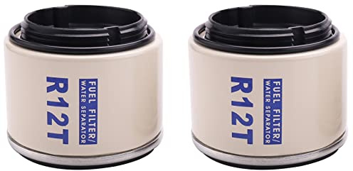 Folceretsc 2 unidades para R12 R12S R12T Racor 140R 120At S3240 Npt Zg1 4-19 SFC-8801-10 - Filtro separador de combustible diesel y gasolina